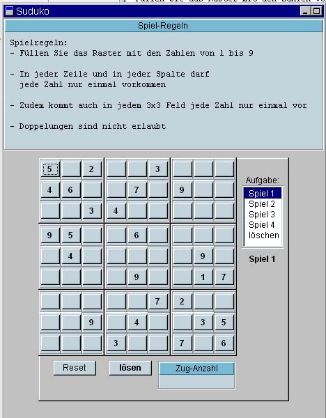 Sudoku Spiel